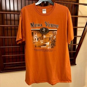 Gildan Mesa Verde Graphic Rust Orange T-Shirt